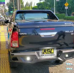 OTHER REAR BARBUMPER BELAKANG IMPORT BLACK STEEL TOYOTA HILUX REVO