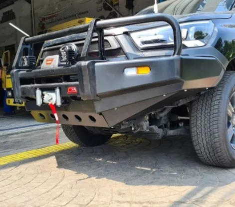 FRONT GUARD BULL BAR 3 LOOP SPEC MINING TOYOTA HILUX ROCCO 2021-2022 1 ~blog/2022/9/3/whatsapp_image_2022_09_03_at_13_20_43_1
