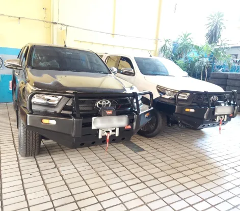 FRONT GUARD Bumper Depan Import 3 Loop Double Cabin Toyota Hilux Rocco 2023  2 ~blog/2023/7/22/whatsapp_image_2023_07_22_at_09_33_36