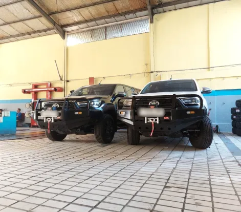 FRONT GUARD Bumper Depan Import 3 Loop Double Cabin Toyota Hilux Rocco 2023  3 ~blog/2023/7/22/whatsapp_image_2023_07_22_at_09_33_37_1